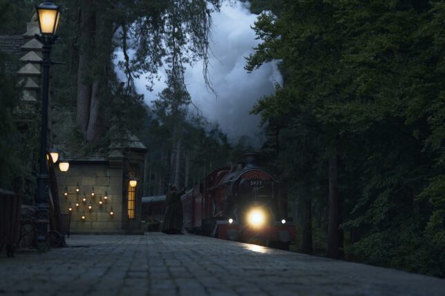 The Hogwarts Express in HBO’s Harry Potter series